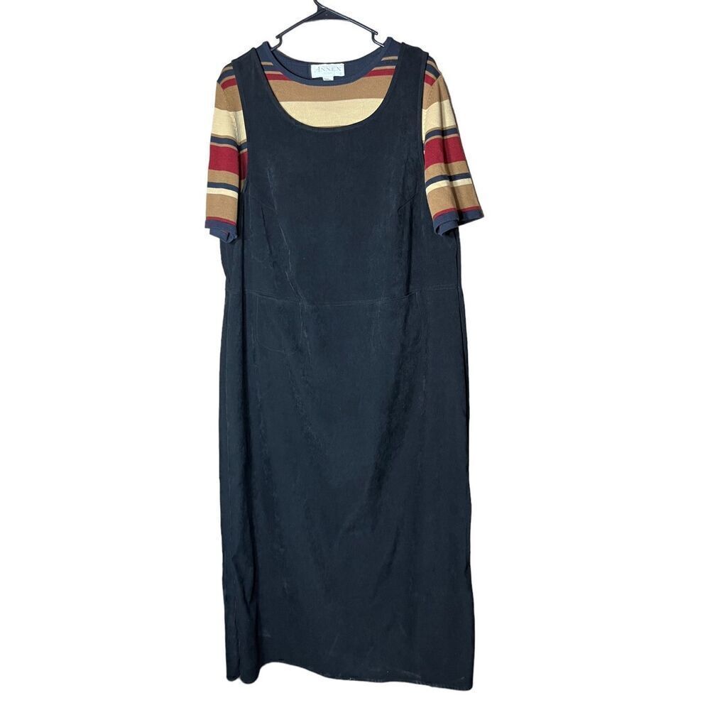 Vintage 90’s Casual Corner Annex Jumper Dress and Shirt Size 14W